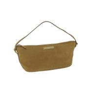 Pre-owned Suede gucci-bags Gucci Vintage , Beige , Dames