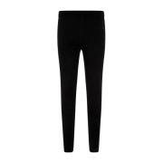 Zwarte Fluwelen Leggings Klassiek Ontwerp Balenciaga , Black , Dames