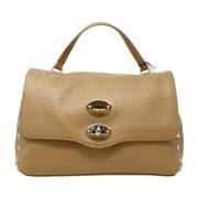 Beige Leren Handtas Dagelijkse Stijl Zanellato , Beige , Dames