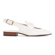 Witte Leren Penny Loafers Tod's , White , Dames