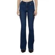 Flared Denim Jeans in Klassiek Blauw Richmond , Blue , Dames