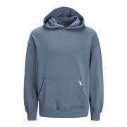 Comfortabele Hoodie Jack & Jones , Blue , Heren