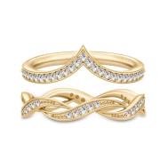 Ocean Look Clear Ring Set Julie Sandlau , Yellow , Dames