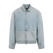 Blauwe Denim Jack Klassieke Stijl Fear Of God , Blue , Heren