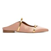 Nude Ballerina Flats Curvy Silhouette Malone Souliers , Beige , Dames