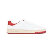 Witte Leren Sneakers Ss24 Saint Laurent , White , Heren