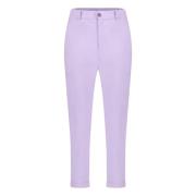 Chino Style Cropped Pants | Lila Jane Lushka , Purple , Dames