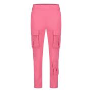 Roze Technische Jersey Cargo Broek Jane Lushka , Pink , Dames