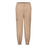 High Waist Casual Broek met Zakken Betty & Co , Beige , Dames