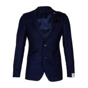 Heren 3-delig Slim Fit, Made in Italy L.b.m. 1911 , Blue , Heren