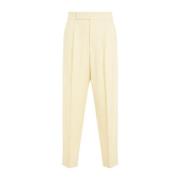 Gele & Oranje Tapered Wollen Broek Fear Of God , Beige , Heren