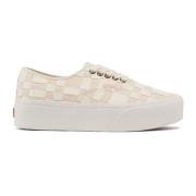 Dames Textiel Sneakers Vans , Beige , Dames