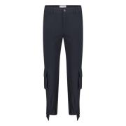 Cargo Broek Trend Blauw Jersey Jane Lushka , Blue , Dames