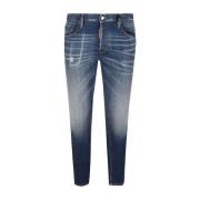Klassieke Denim Jeans voor Dagelijks Gebruik Dsquared2 , Blue , Heren