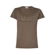 Casual T-shirt voor vrouwen Liu Jo , Brown , Dames