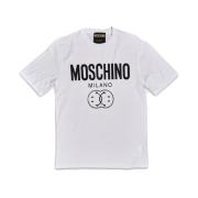 Stijlvolle T-shirts voor Mannen en Vrouwen Moschino , White , Heren