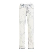 Indigo Witte Katoenen Jeans Gallery Dept. , Multicolor , Heren