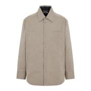 Groene Gewatteerde Werkshirt Aw22 Craig Green , Beige , Heren