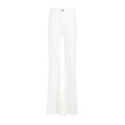 Witte Flared Broek Verhoog Garderobe Giambattista Valli , White , Dame...