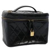 Pre-owned Leather chanel-bags Chanel Vintage , Black , Dames