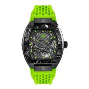 Skeleton Sport Master Neon Viper Horloge Philipp Plein , Green , Heren