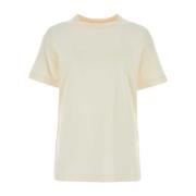 Ivoor Katoenen T-Shirt Maison Margiela , White , Dames