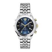 Chrono Signature Chronograaf Horloge Roestvrij Staal Versace , Gray , ...