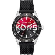Analoge Quartz Chronograaf Horloge Zwart Michael Kors , Black , Heren