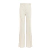 Beige Ramie Wide Leg Trousers Sportmax , Beige , Dames