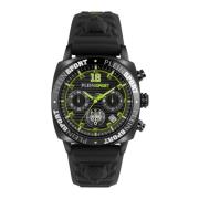 Wildcat Chrono Herenhorloge Philipp Plein , Black , Heren