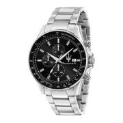 Sfida Chronograaf Datum Roestvrij Stalen Horloge Maserati , Gray , Her...
