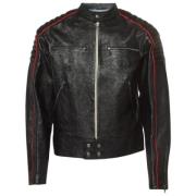 Pre-owned Leather outerwear Gucci Vintage , Black , Heren