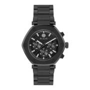 Hexagon Chrono Zwart Roestvrijstalen Horloge Philipp Plein , Black , H...