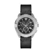 Chrono Sporty Chronograaf Horloge Zwart Zilver Versace , Multicolor , ...