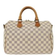 Pre-owned Canvas louis-vuitton-bags Louis Vuitton Vintage , White , Da...