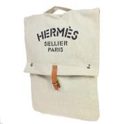 Pre-owned Cotton handbags Hermès Vintage , Beige , Dames
