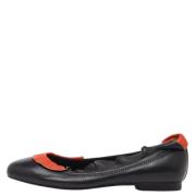 Pre-owned Leather flats Fendi Vintage , Black , Dames