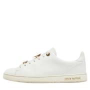 Pre-owned Leather sneakers Louis Vuitton Vintage , White , Dames