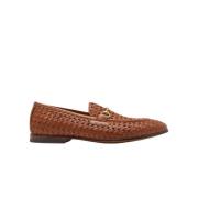 Handgemaakte Italiaanse Leren Loafers Scarosso , Brown , Heren