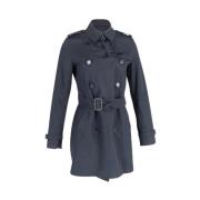 Pre-owned Cotton outerwear Burberry Vintage , Blue , Dames
