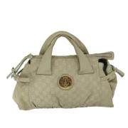 Pre-owned Canvas gucci-bags Gucci Vintage , Beige , Dames