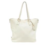 Pre-owned Leather prada-bags Prada Vintage , White , Dames