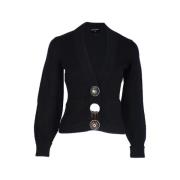 Pre-owned Wool tops Chanel Vintage , Black , Dames