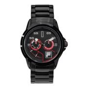 Heren Roestvrijstalen Horloge Actieve Collectie Fila , Black , Heren