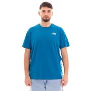 Redbox Celebration Korte Mouw T-shirt The North Face , Blue , Heren