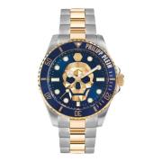 The $kull Diver Horloge Philipp Plein , Gray , Heren