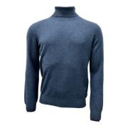 Merino/Cashmere Coltrui, Atlantisch Blauw Gran Sasso , Blue , Heren