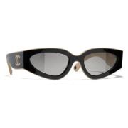 Iconische zonnebril - Beste prijsaanbieding Chanel , Black , Unisex