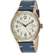 Stunning Women's Watch with Blue Leather Guess , Yellow , Dames