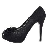 Pre-owned Lace heels Dolce & Gabbana Pre-owned , Black , Dames